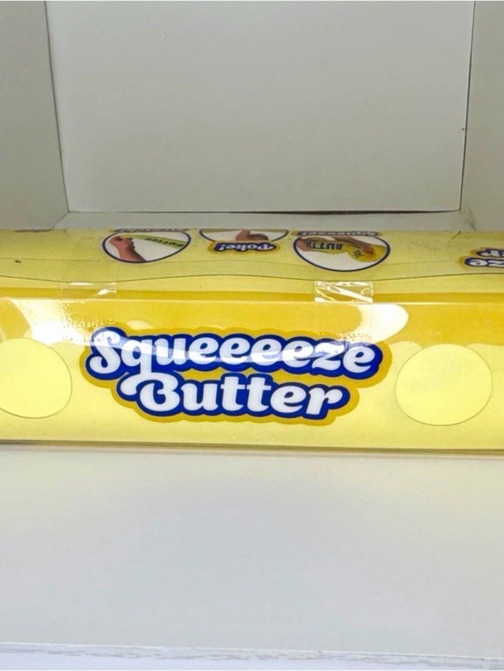 XL Butter Squeeeeze Butter Kids Toy - Yellow & Blue 🔥